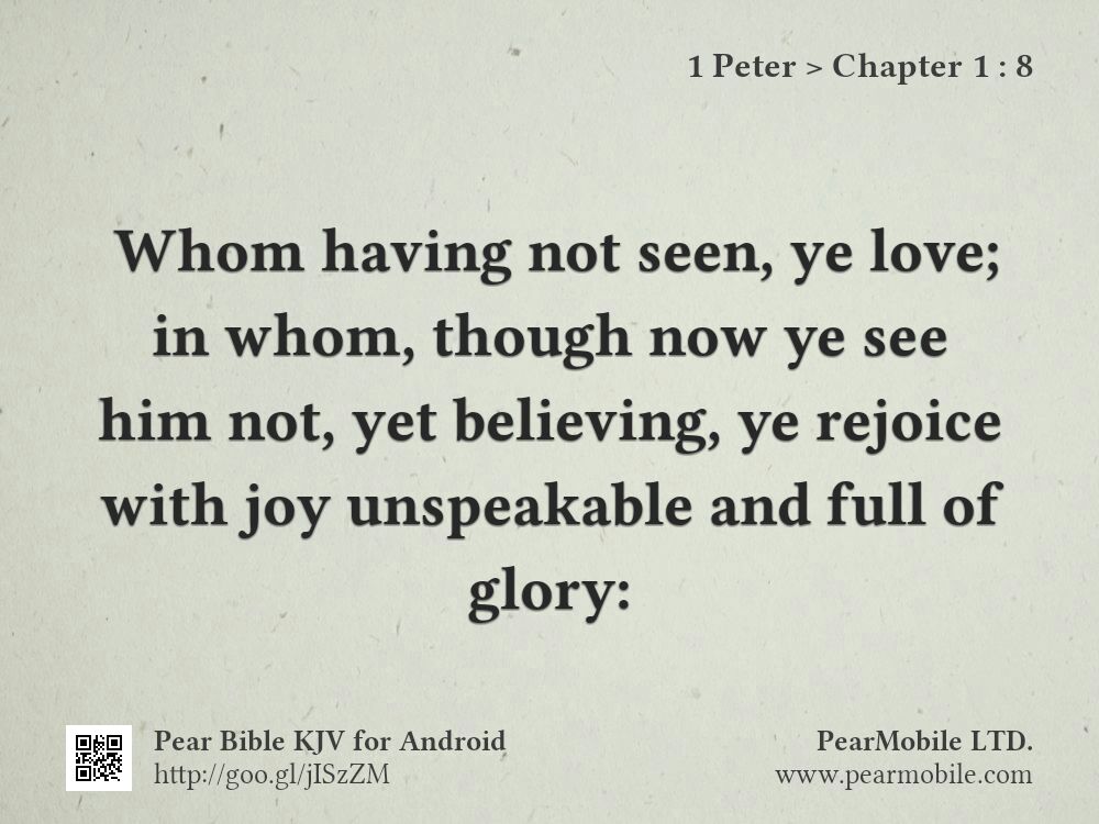1 Peter, Chapter 1:8